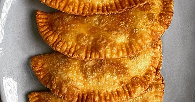 Mieliniai čeburekai su mėsa