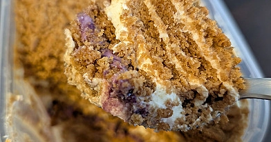 2-ingredientų japoniškas biscoff sausainių ir graikiško jogurto pyragas