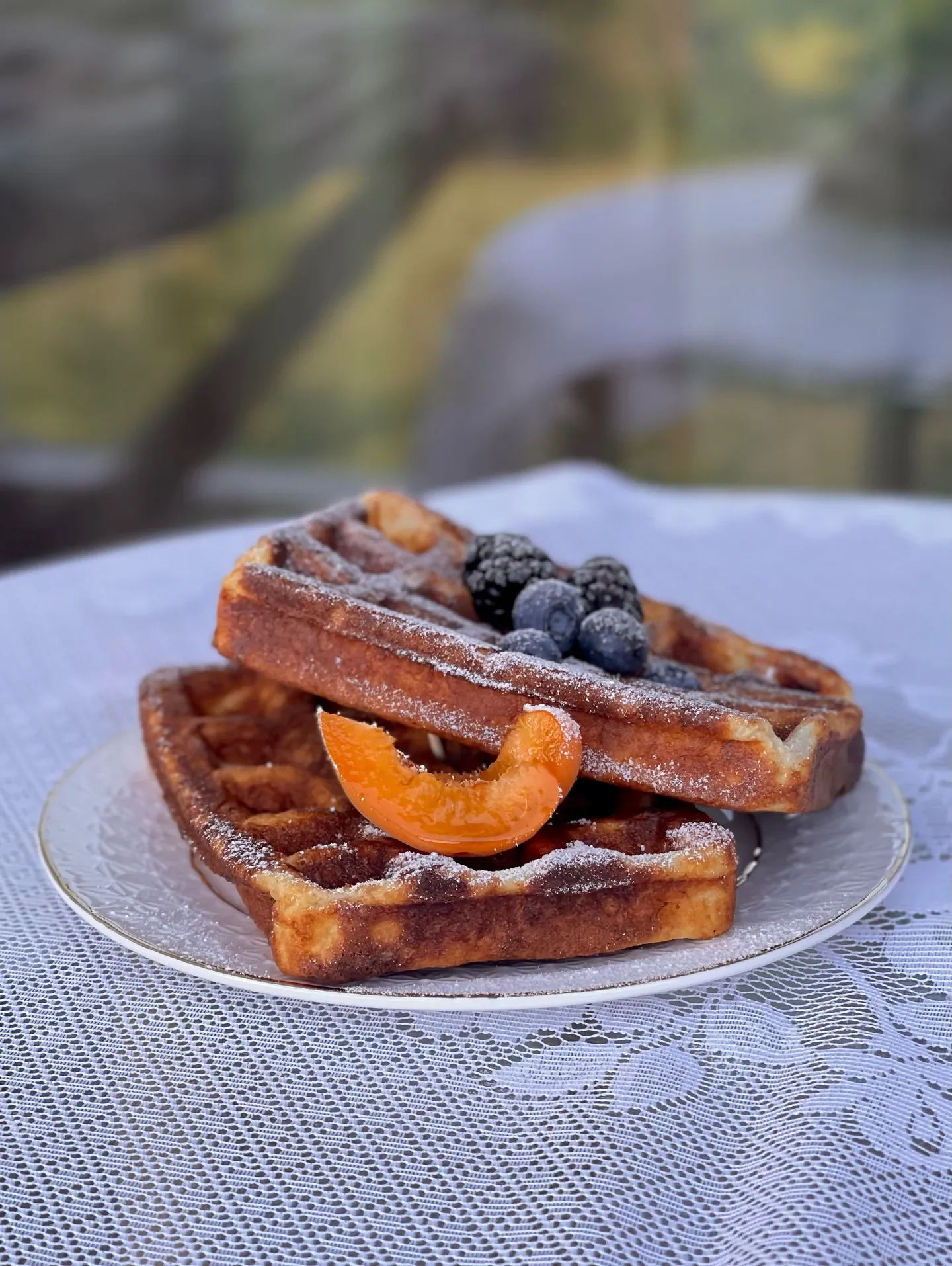 Rikotos ir kukurūzų miltų vafliai