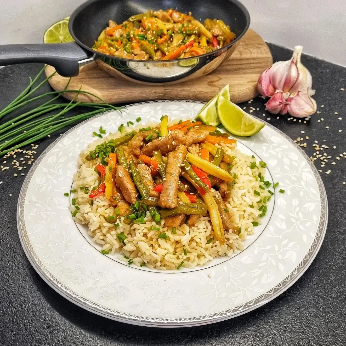 Polędwica wieprzowa po chińsku