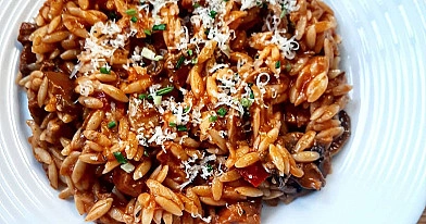 Makaron orzo z gorgonzolą