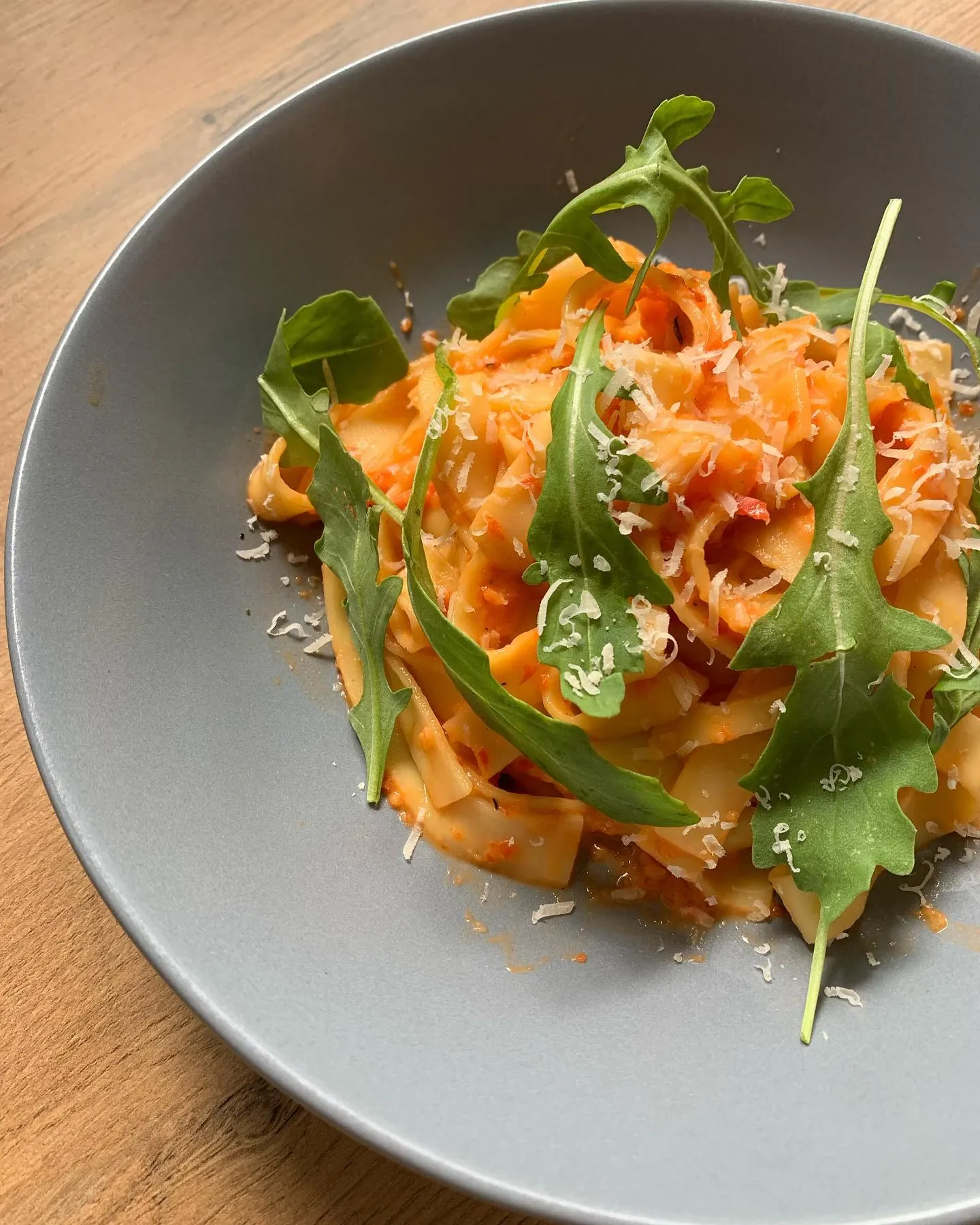 Makaron z ndują i ricotta