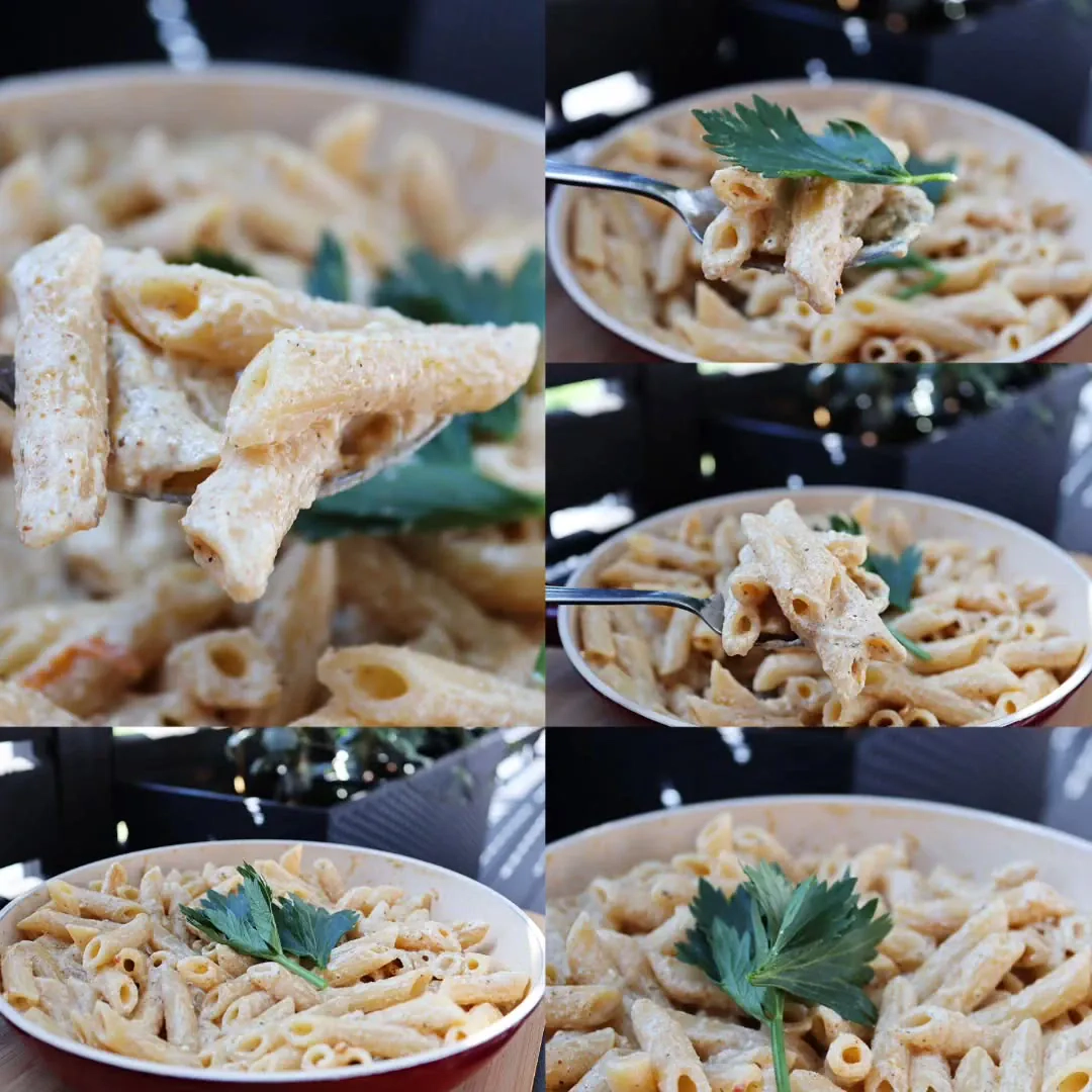 Makaron z ricotta i łososiem