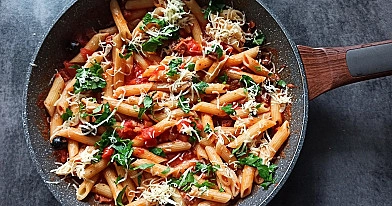 Makaron z ricotta, szpinakiem i kurczakiem