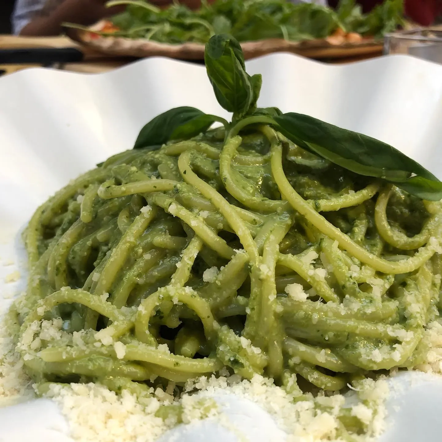 Makaron z pesto pistacjowym i ricotta