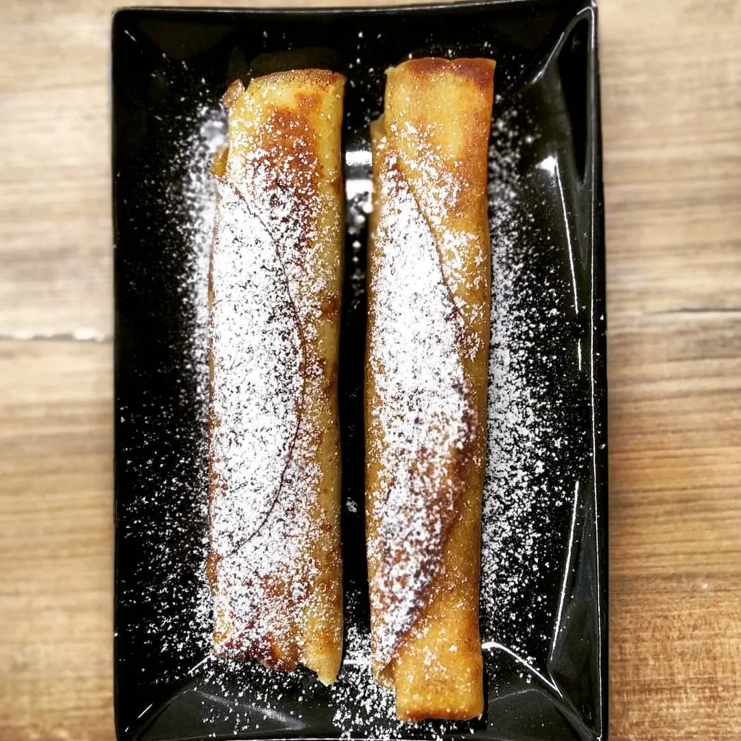 Zapiekane naleśniki z serem białym na słodko