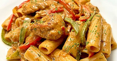 Creamy Chicken Fajita Pasta