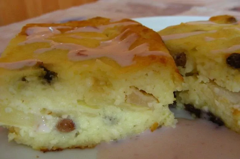 Curd Pudding with Apples