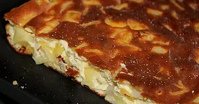 Bulvių ir varškės apkepas