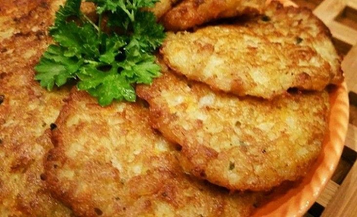 Greiti bulvių ir faršo blyneliai