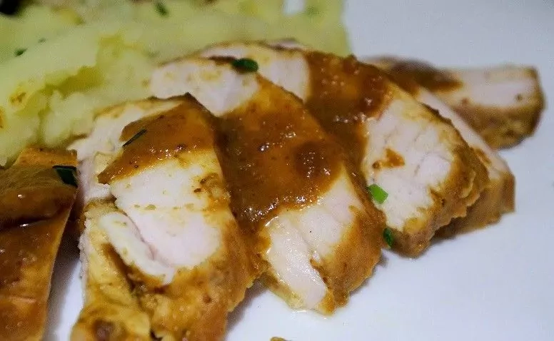 Hähnchenbrust mit Honig, Senf und Curry