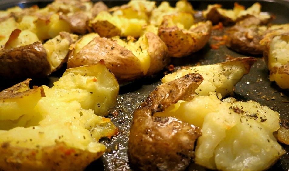 Keptos traiškytos bulvės