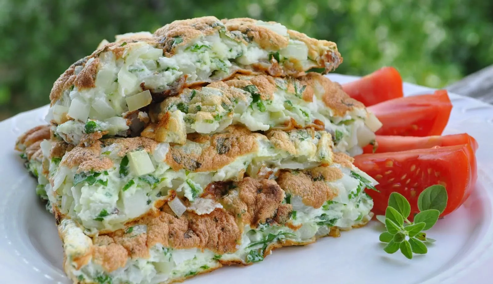 Vegetariškas baltyminis omletas be kiaušinių trynių
