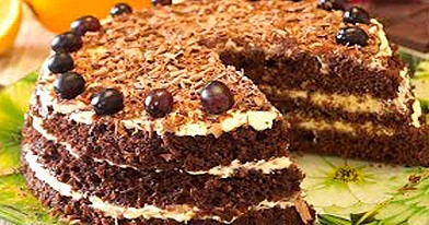 Labai greitas tortas su grietinės kremu per 15 minučių