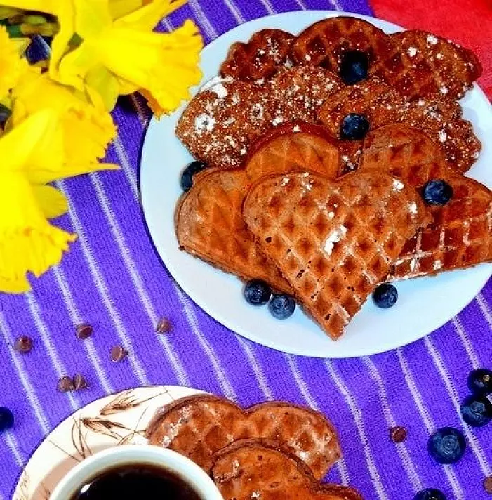 Chocolate Hearts (Pancakes)