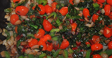 Вегетарианский тушеный мангольд