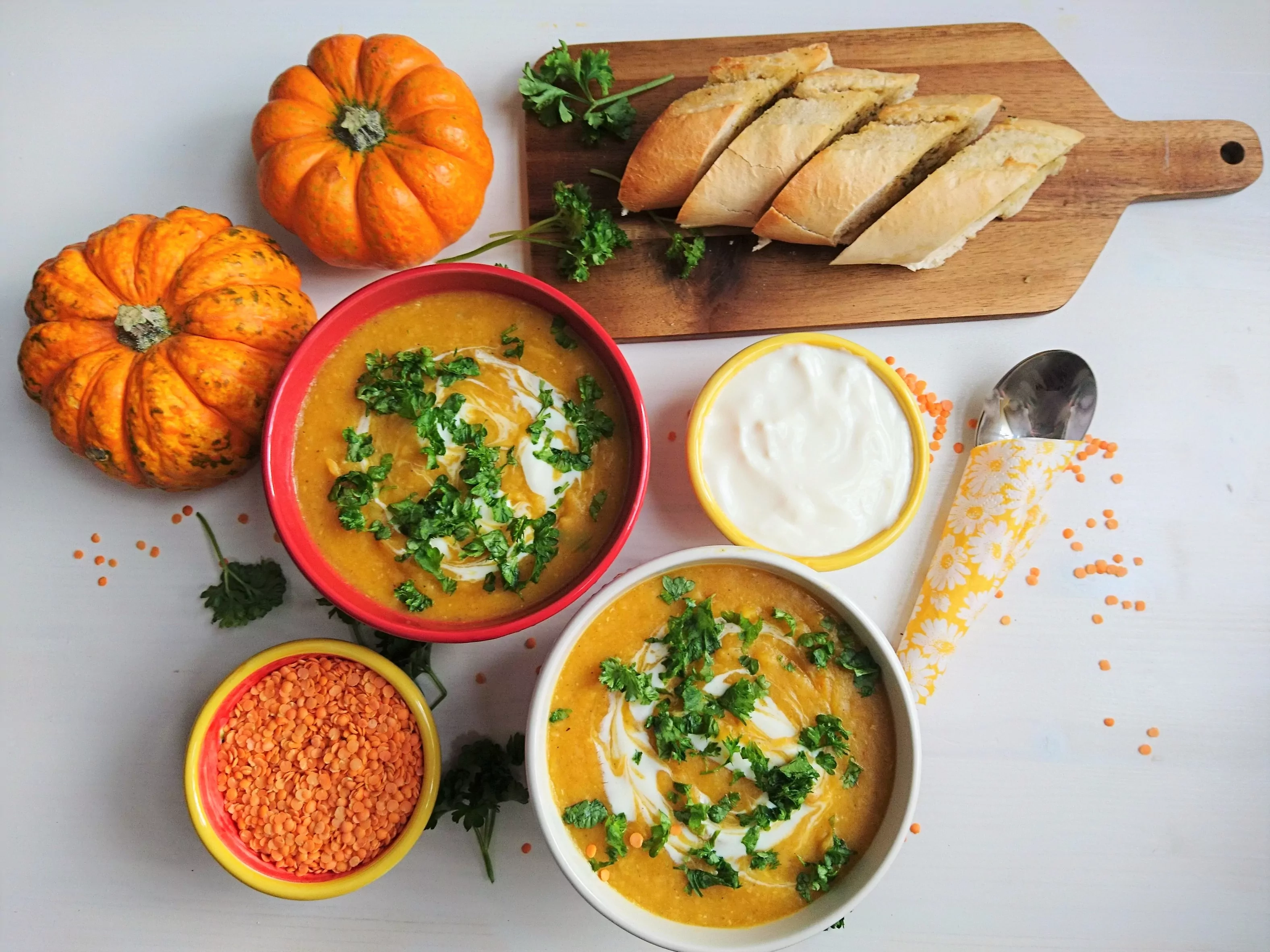 Суп с чечевицей и тыквой: рецепт классического и веганского вариантов