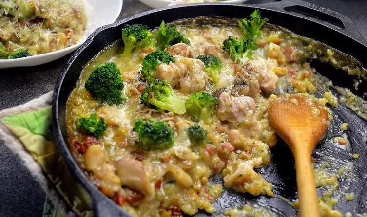 Vištienos apkepas su Bolivine balanda