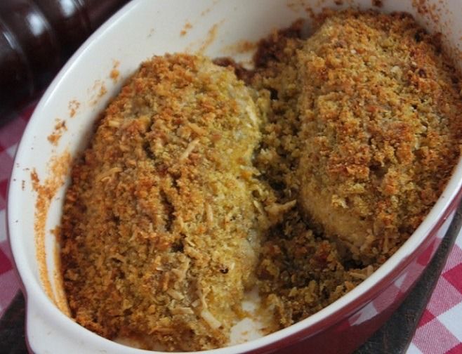 Itališka vištiena parmezano trupiniuose