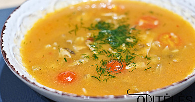 Skani maltiečių sriuba su antienos sultiniu, ryžiais ir vyšniniais pomidorais pagal Beatą