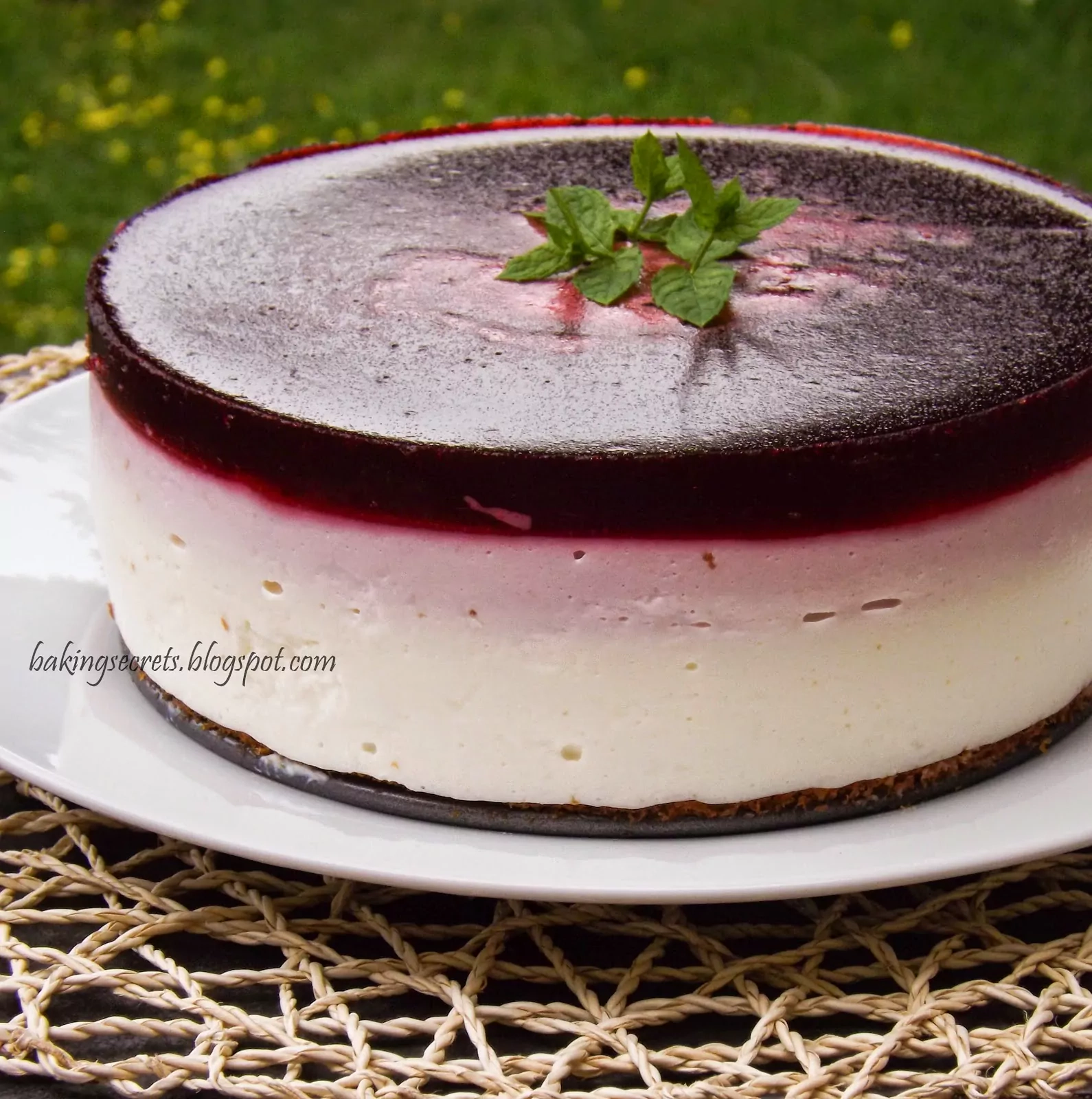 Gimtadienio tortas berniukui - Juodųjų serbentų Ombre tortas Gimtadienio tortas berniukui - Juodųjų serbentų Ombre tortas