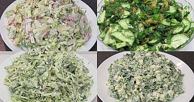 Vasariškos - Pavasariškos salotos kiekvieno skoniui! 4 salotų receptai kiekvienai dienai – skanūs, greiti ir nebrangūs