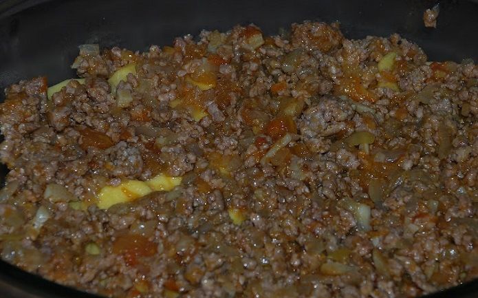Bulvių ir maltos mėsos apkepas