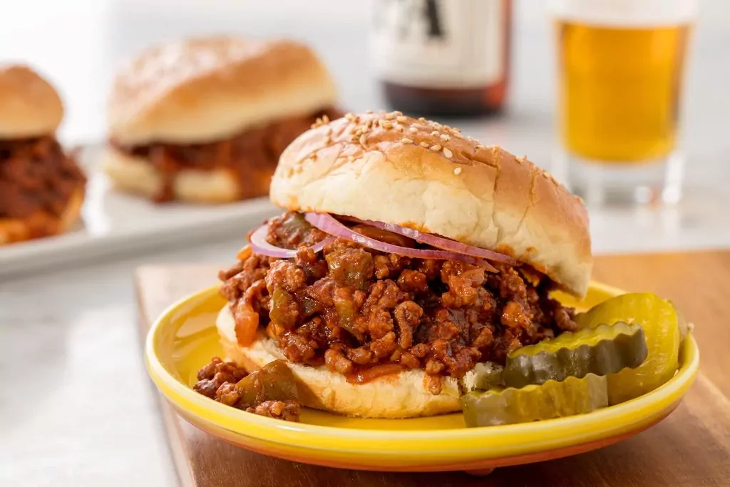 Sloppy Joe - naminis mėsainis su jautienos faršu