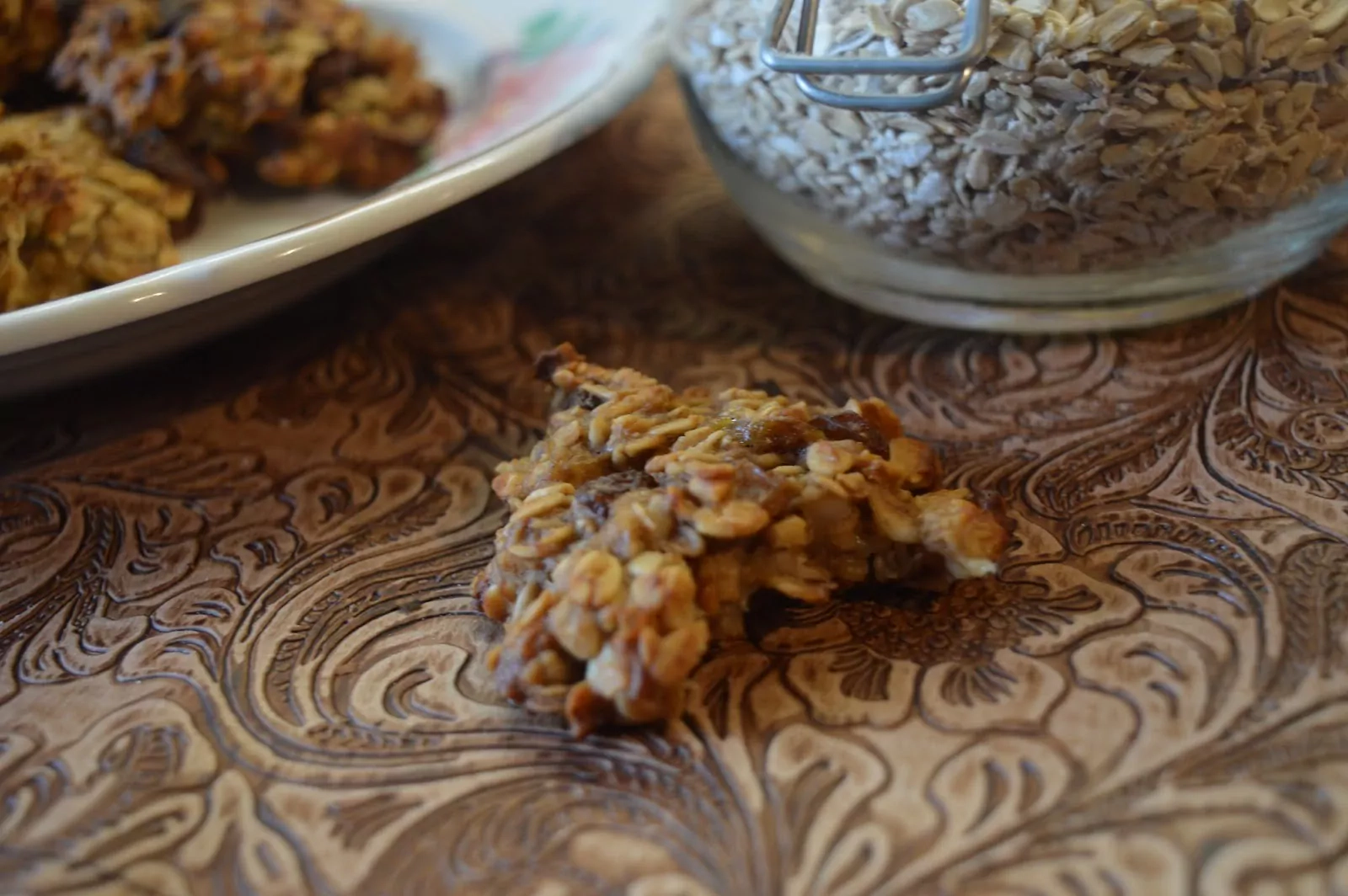 Bananiniai avižiniai sausainiai be cukraus, be miltų, be kiaušinių su riešutų sviestu