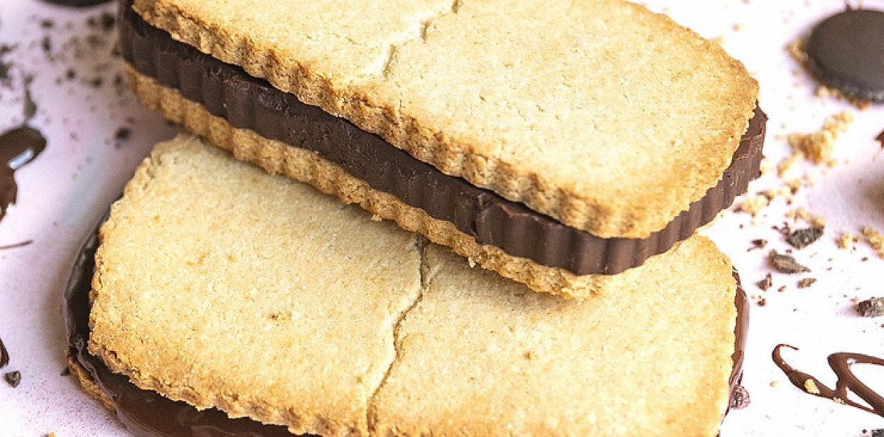 Кето полоски - Печенье с низким содержанием углеводов с шоколадом без сахара