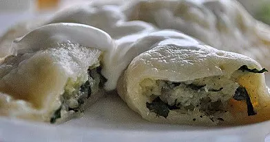 Virtinukai su bulvių ir špinatų įdaru