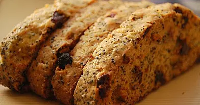 Aguoniniai biscotti su spanguolėmis