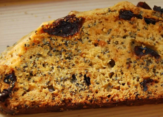 Aguoniniai biscotti su spanguolėmis