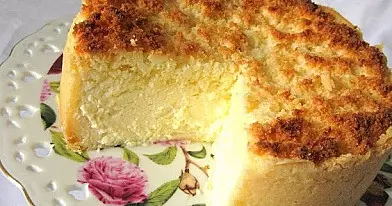 Kokosinis varškės pyragas su traškia kokosų plutele