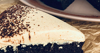 Keto brownie - šokoladinis pyragas su kreminiu sūriu arba maskarpone be cukraus