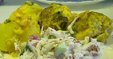 Orkaitėje troškinti faršo - ryžių kukuliai