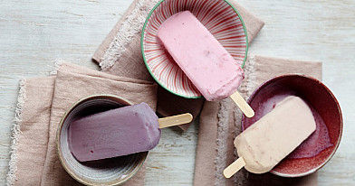 Домашнее фруктовое мороженое на палочке