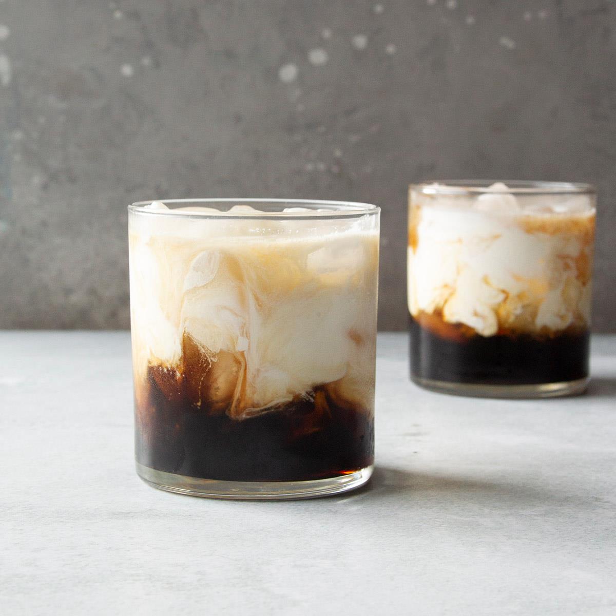 White russian cocktail